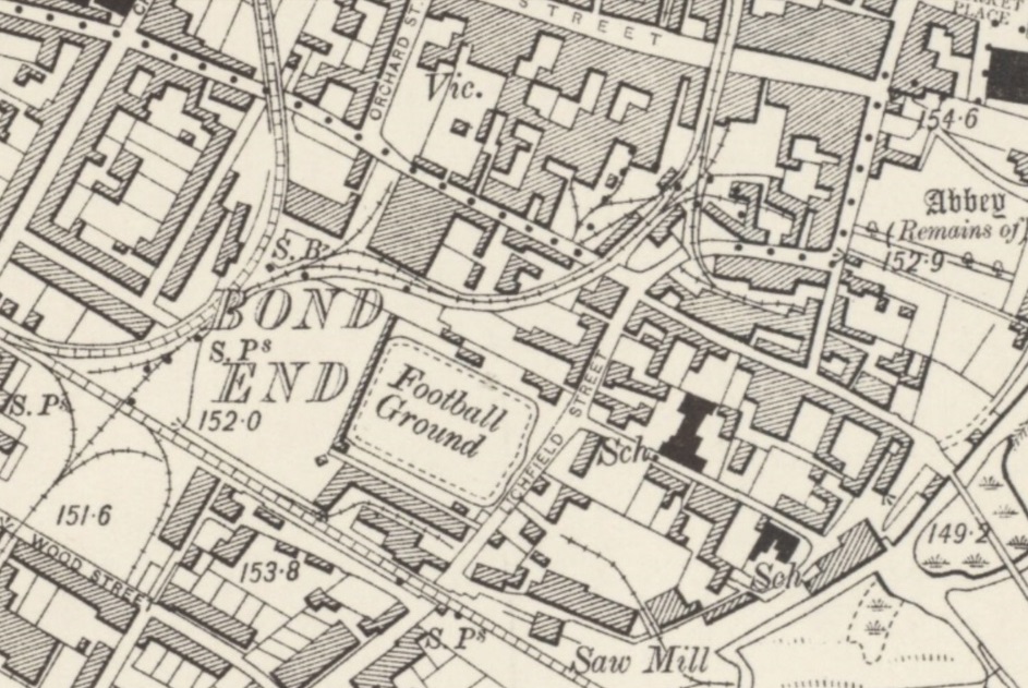 Burton on Trent - Peel Croft : Map credit National Library of Scotland